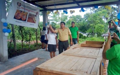 Centro Marìa Elena Moyano, instala Unidad de fermentación de Cacao, de la Asociaciòn de Mujeres emprendedoras Misky Cacao en el distrito de Chazuta- San Martìn